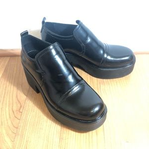 Vagabond Slip On Black Leather Bootie Shoes